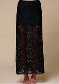 Sheer Lace Maxi Skirt